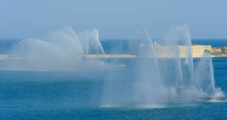 Military parade in Sevastopol. Crimea.のeditorial素材