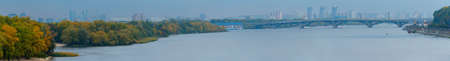 Panorama of Kiev with a view of the Dnieper River.の写真素材