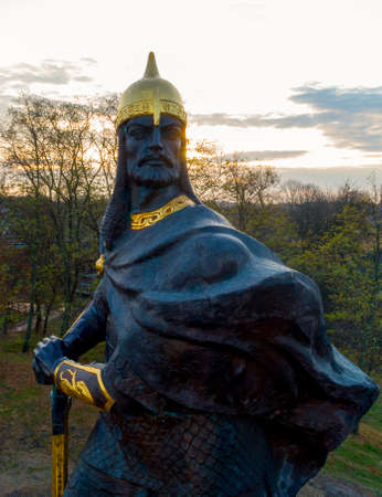 Landscape of the city of Korosten from a height. Ukraine.の写真素材