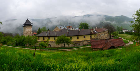 Orthodox monastery Studenica in the mountains in Romania.