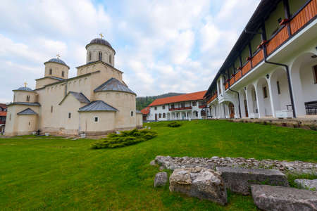 Orthodox monastery Mileseva in the mountains. Serbia
