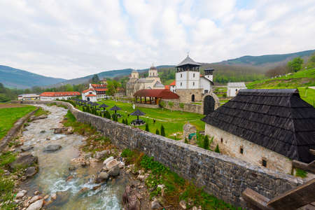Orthodox monastery Mileseva in the mountains. Serbia