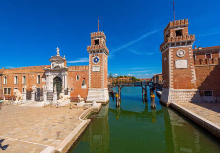Architectural buildings in Venice. Italyの写真素材