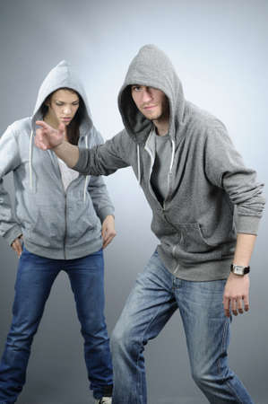 teens dancing in studio