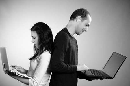 students searching on internet