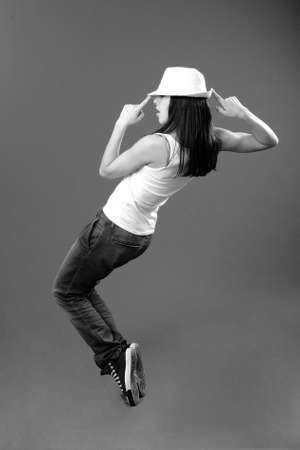 young dancer performingの写真素材