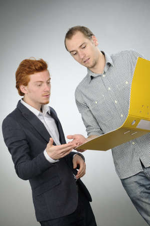 business man explaining conceptの写真素材