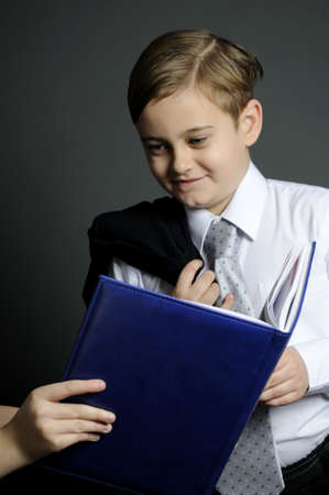 young manager studying contractの写真素材