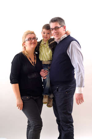 white family posing