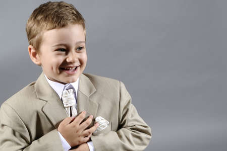 happy young manager smilingの写真素材