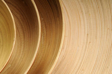 wooden bowlsの写真素材