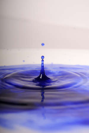 blue drop of ink