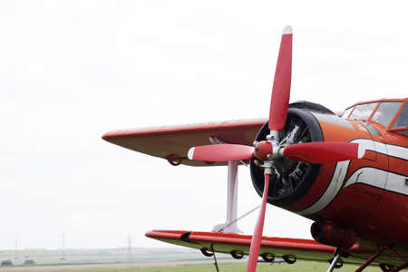 red airplaneの写真素材