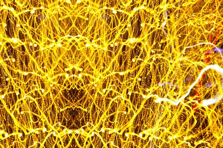 Abstract light technology background, colorful patterns design elements, futuristic fiber optics