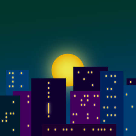 Night cityのイラスト素材