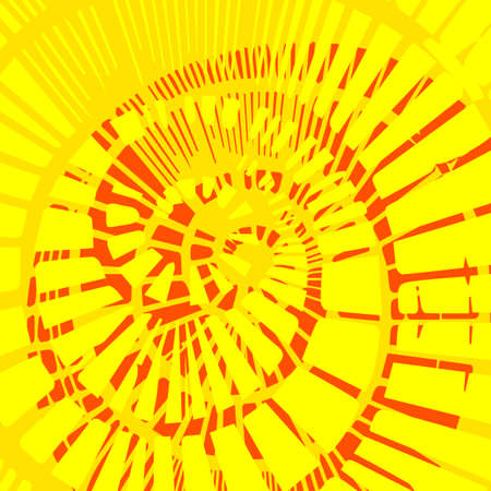 Decorative abstract background with spiral element. Vector illustration.のイラスト素材