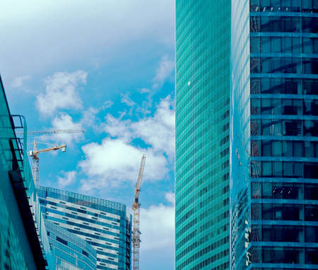 New majestic buildings modern business center Moscow-city. Russia, Moscow