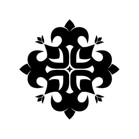 Stylized christian cross, church cross, vector illustration isolated on white backgroundのイラスト素材