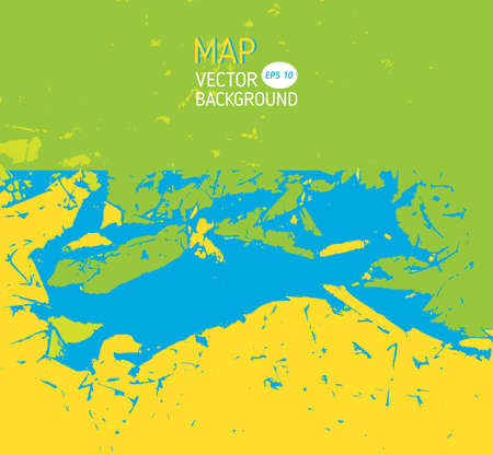 Travel background vector illustration, summer map poster, abstract mapのイラスト素材