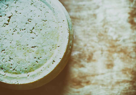 Head of homemade farming cheese, healthy farm food, organic foodの写真素材