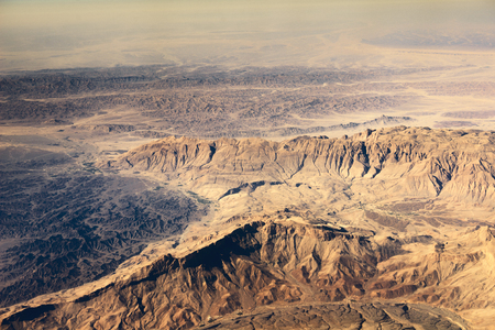 Airview of the desertの写真素材