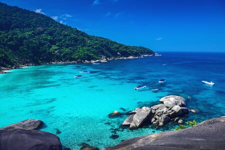 Tropical landscape. Similan islands, Thailandの写真素材