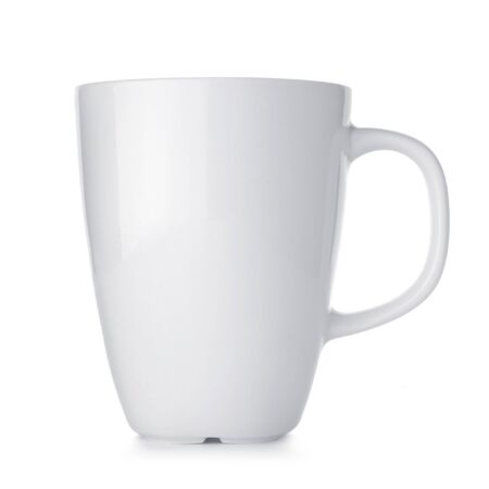 White tea cup isolated on white backgroundの写真素材