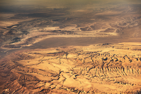 Airview of the desertの写真素材
