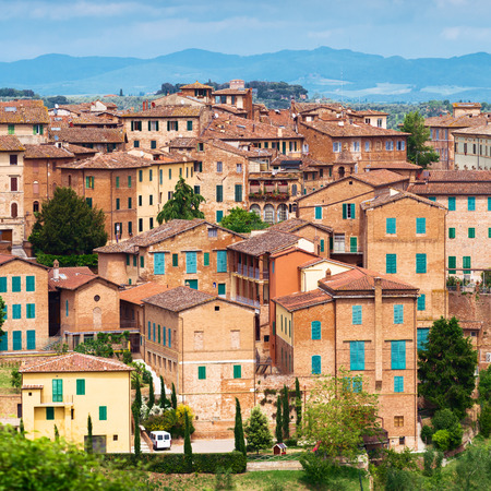 Architecture of Sienna city, Italyの写真素材