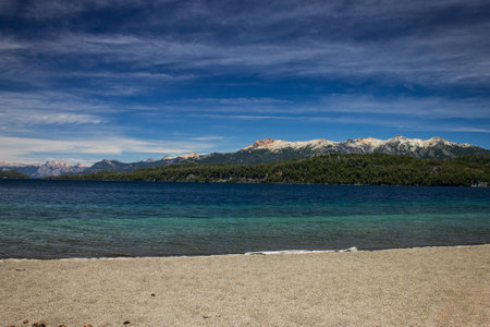 Peaceful landscapes of the south of Patagonia Argentina inspiring peaceの写真素材