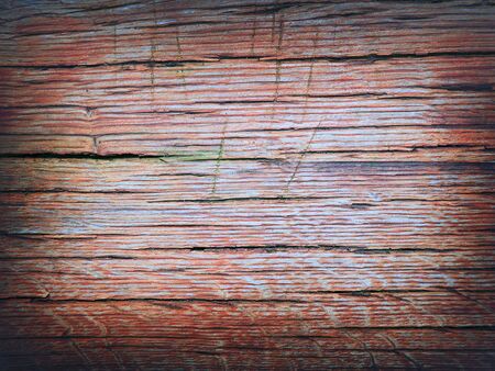 Vintage oak wood texture light blue and pale pinkの写真素材