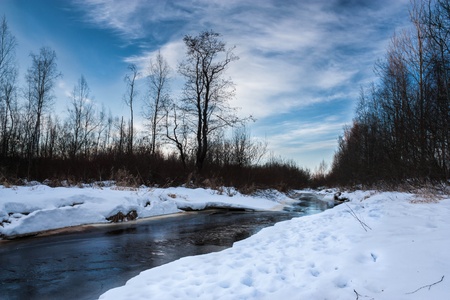 Winter landscapeの写真素材
