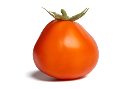 tomato on white. with clipping pathの写真素材