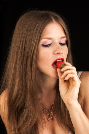 portrait of young girl. studio shotの写真素材