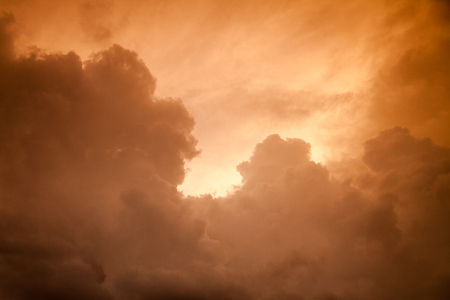 Bright sunset sky in maldivesの写真素材