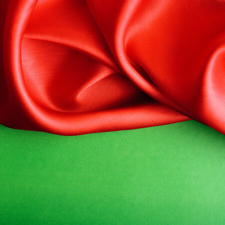 Smooth elegant red silk can use as backgroundの写真素材