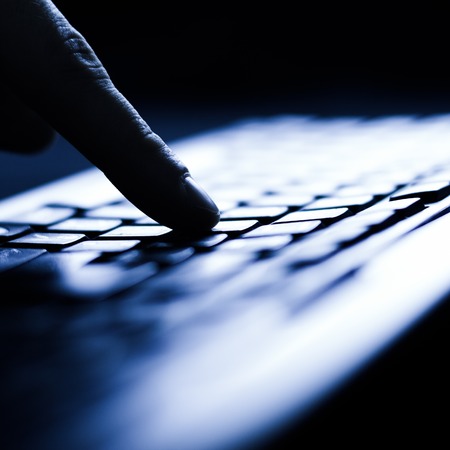 Keyboard closeup view