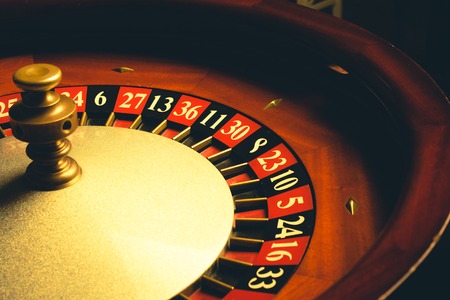 Old Roulette wheel. casino series. studio shotの写真素材