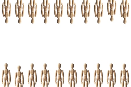 Collection of Artist mannequin in various posesの写真素材