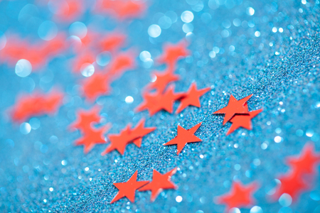 Macro photo of christmas stars. Studio shotの写真素材