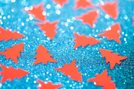 Macro photo of christmas trees. Studio shotの写真素材