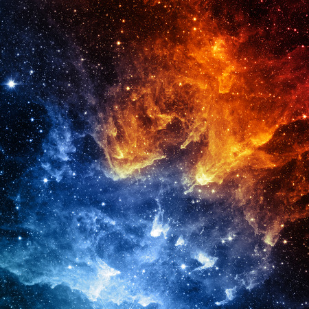 Galaxy. Contrast of color - Elements of this Image Furnished by NASAの写真素材
