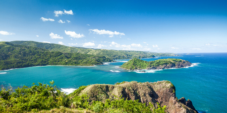 Beautiful view of the island from view point in Philippines