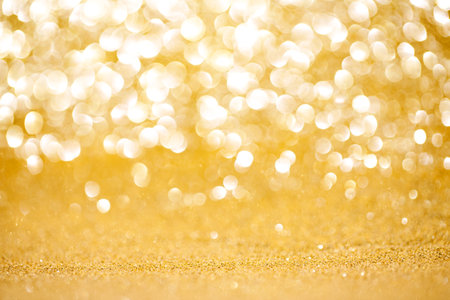 Abstract glitter golden background with copy space, winter conceptの写真素材