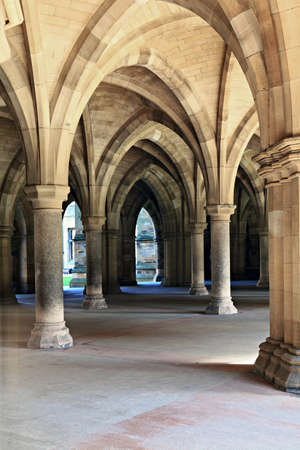 Arch in Glasgow University  Scotland, UK のeditorial素材