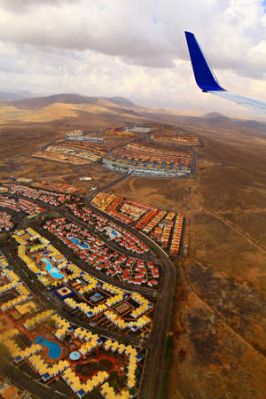 Aerial view of Fuerteventura  Canary Islands, Spain の写真素材