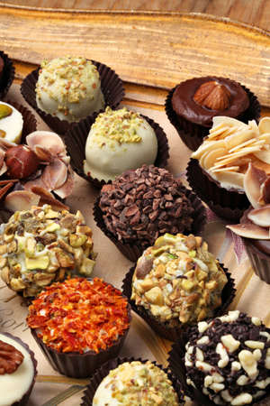 Background image of homemade chocolate 