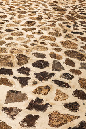 Background image of antique lava stone pathway.の写真素材