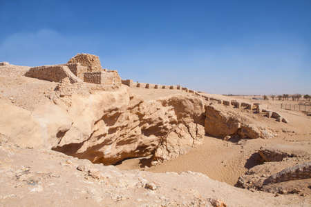 The ancient city of Ubar, Shisr, in Dhofar region, Oman.の写真素材