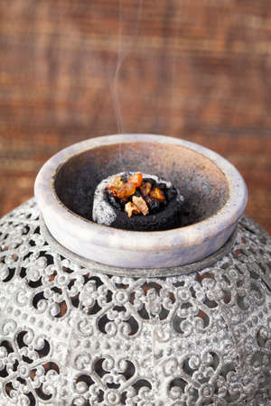 Myrrh is an aromatic resin, used for religious rites, incense and perfumesの写真素材